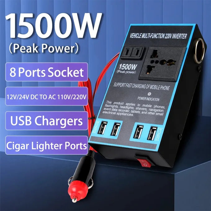 محول طاقة للسيارات (1500W)